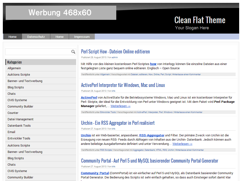 CleanFlatTheme