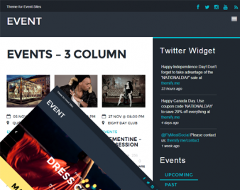 event themify Event: Ein ultramodernes WordPress Theme von Themify
