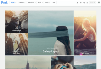 peak wp theme Peak – Ein modernes, Grid basiertes WordPress Theme