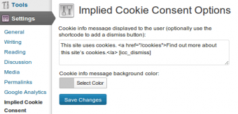Implied Cookie wp